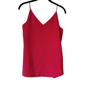 Express Red Sleeveless V-Neck Cami Tank Top Women's Size S